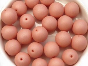 10-R-02010-29563 Saturated Peach Round 10 mm. 15 Pc.-12063