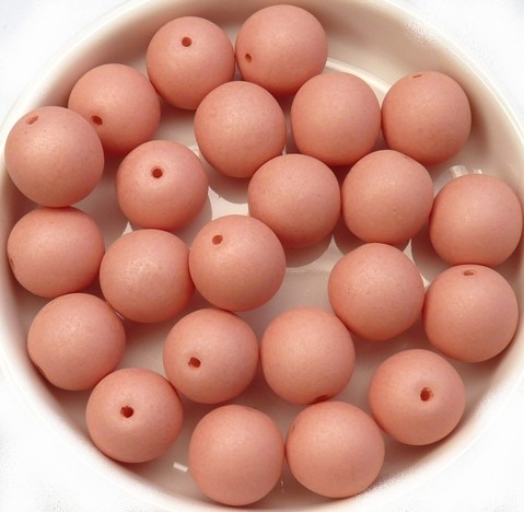 10-R-02010-29563 Saturated Peach Round 10 mm. 15 Pc.-12063