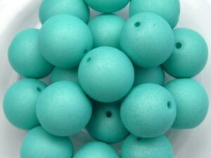 10-R-02010-29569 Saturated Mint Round 10 mm. 15 Pc.-0