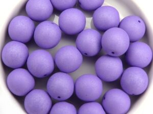 10-R-02010-29570 Saturated Lavender Round 10 mm. 15 Pc.-12131