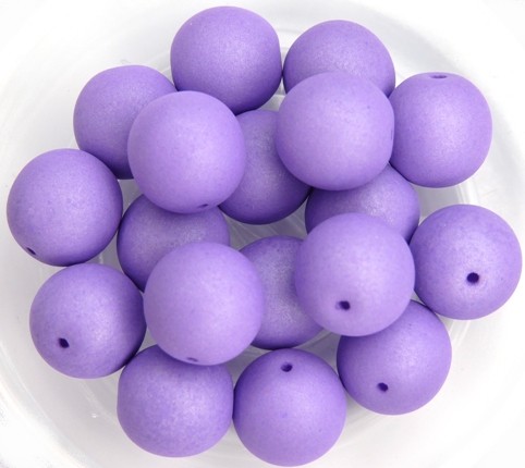 10-R-02010-29570 Saturated Lavender Round 10 mm. 15 Pc.-0