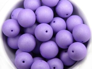 10-R-02010-29570 Saturated Lavender Round 10 mm. 15 Pc.-12130