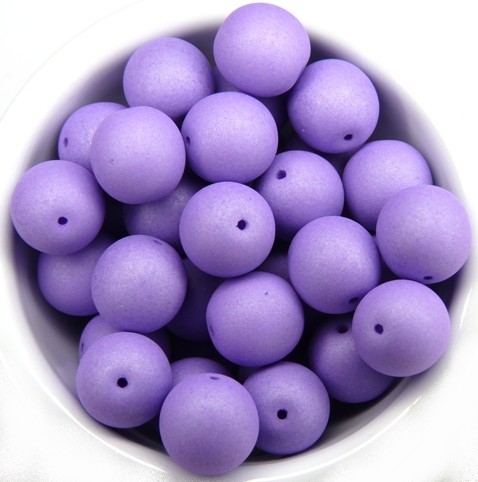 10-R-02010-29570 Saturated Lavender Round 10 mm. 15 Pc.-12130
