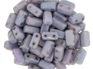 BRI-02010-15726 Opaque Luster Metallic Amethyst CzechMates Bricks 40 Pc.-0