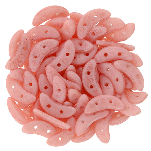 CMCR-S0008WH CzechMates Crescent ColorTrends: Opaque Fiesta 5 gram.-0 CMCR-S0008WH CzechMates Crescent ColorTrends: Opaque Fiesta 5 gram.-0