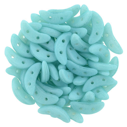 CMCR-S0009WH CzechMates Crescent ColorTrends: Opaque Limpet Shell 5 gram.-0