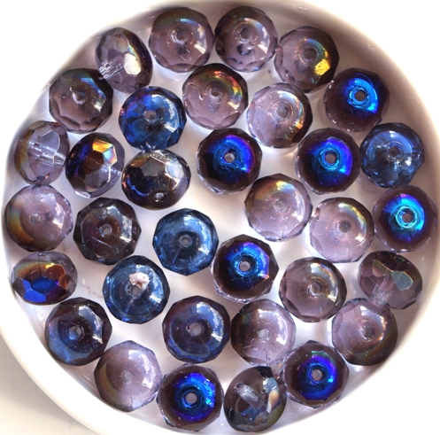0080516 Light Alexandrite Azuro Rondelle 15 Pc.-0