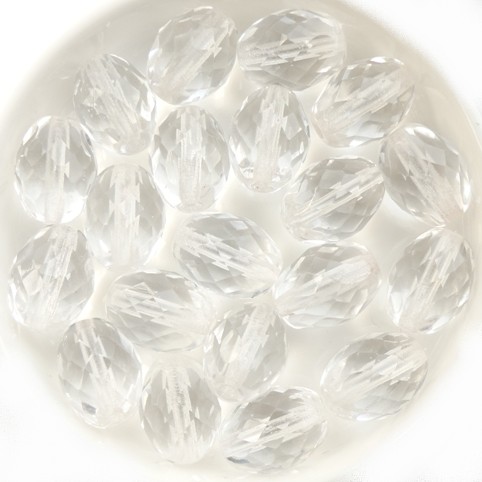 0150113 Crystal Oval facet. 12 x 9 mm. 9 Pc-12567