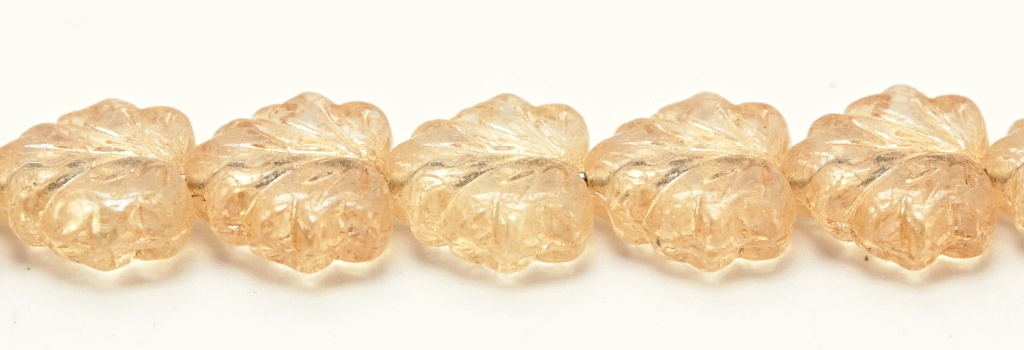 MPL-00030-14413 Crystal Champagne Luster Maple Leaf 15 Pc.-0