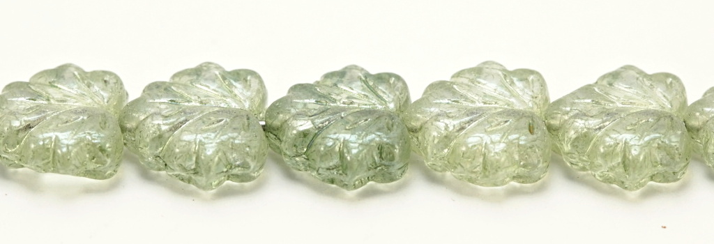 MPL-00030-14457 Crystal Green Luster Maple Leaf 15 Pc.-0 MPL-00030-14457 Crystal Green Luster Maple Leaf 15 Pc.-0