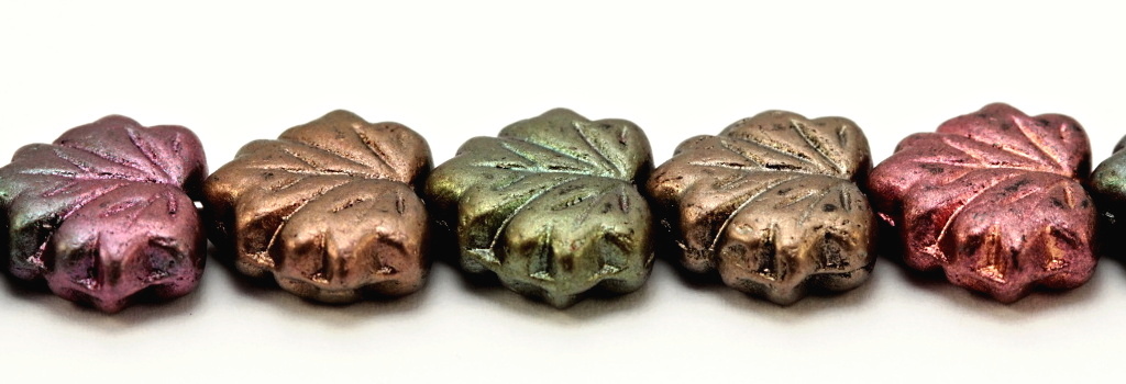 MPL-00030-01640 Matte Metallic Bronze Iris Maple Leaf 15 Pc.-0