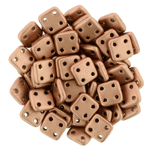 CMQT-00030-01770 CzechMates QuadraTile Matte Metallic Copper-0 CMQT-00030-01770 CzechMates QuadraTile Matte Metallic Copper-0