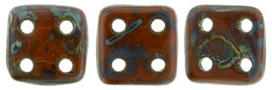 CMQT-13600-86800 CzechMates QuadraTile Opaque Umber Picasso-12601