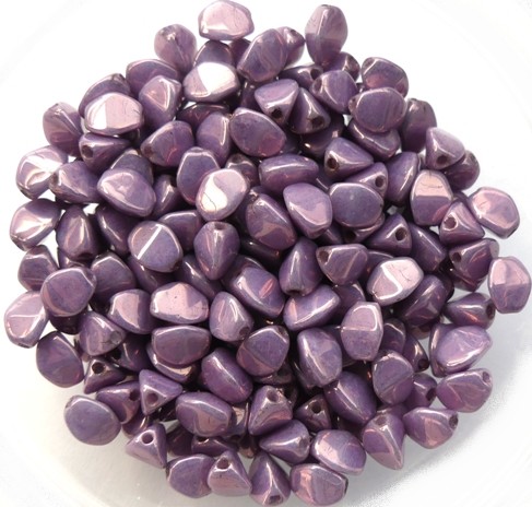 PI-03000-15726 Chalk White Lila Vega Luster Pinch Beads 10 gram-0