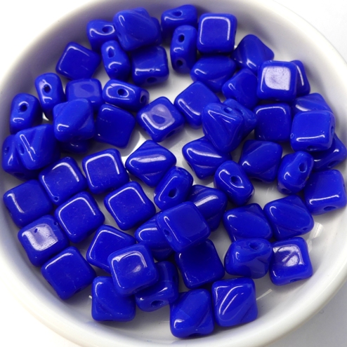 SL-33060 Silky Bead, Opaque Royal Blue 30 Pc.-12657
