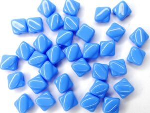 SL-33100 Silky Bead, Opaque Sapphire Blue 30 Pc.-0