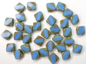 SL-33100-86805-TC Table Cut Silky Bead, Opaque Sapphire Travertin, 30 Pc.-12666