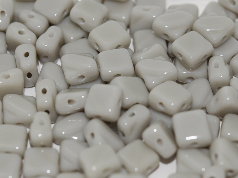 SL-43010 Silky Bead, Opaque Grey 30 Pc.-12652