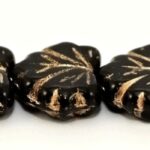 MPL-23980-54202 Jet Golden Inlay Maple Leaf 15 Pc.-0