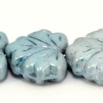 MPL-03000-14464 Chalk White Blue Luster Maple Leaf 15 Pc.-0