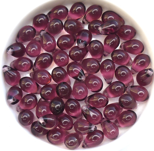 0080241 Amethyst drop 40 Pc.-12951