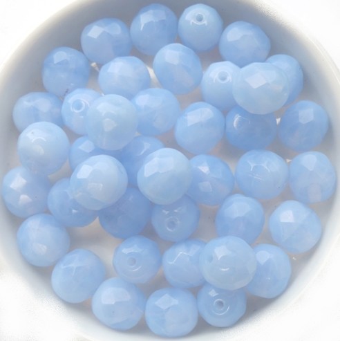 0090135 Light Opal Sapphire, facet 8 mm. 12 Pc.-0
