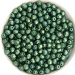 0100516 Gold Shine Dark Olive Green facet 4 mm. 50 Pc.-0
