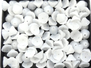 0140028 Flower Cup White Alabaster 50 Pc.-0