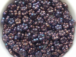 FN-00030-15781 Crystal Purple Iris Forget-Me-Not Beads 50 Pc.-12972