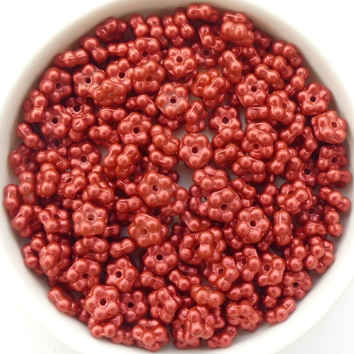FN-02010-01890 Red Magma Forget-Me-Not Beads 50 Pc.-0 FN-02010-01890 Red Magma Forget-Me-Not Beads 50 Pc.-0