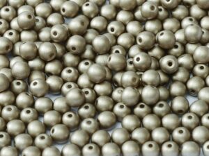 04-R-02010-29416 Alabaster Metallic Mat Grey Round 4 mm. 100 Pc.-0