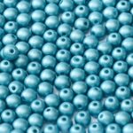 08-R-02010-29436 Alabaster Metallic Mat Arctic Blue Round 8 mm. 25 Pc.-0