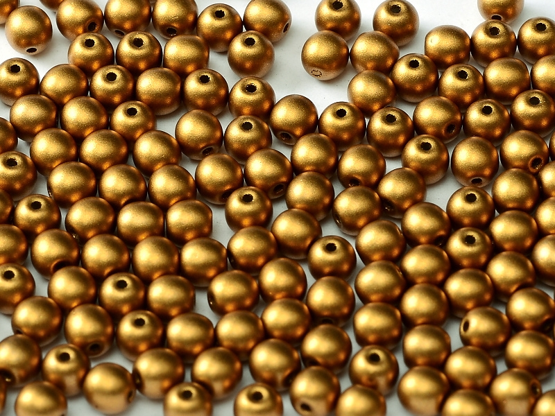 06-R-02010-29415 Alabaster Metallic Mat Brass Round 6 mm. 50 Pc.-0 06-R-02010-29415 Alabaster Metallic Mat Brass Round 6 mm. 50 Pc.-0