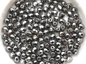 0020242 Crystal Full Chrome facet 4 mm. 50 Pc.-13403