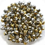 0020277 California Silver facet 4 mm. 50 Pc.-0