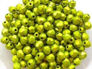 0100498 Metalust Electric Green facet 4 mm. 50 Pc.-13427