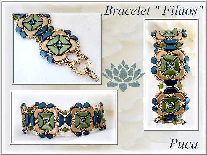 Filaos Bracelet, Gratis Patroon bij Tinos® par Puca® -0 Filaos Bracelet, Gratis Patroon bij Tinos® par Puca® -0