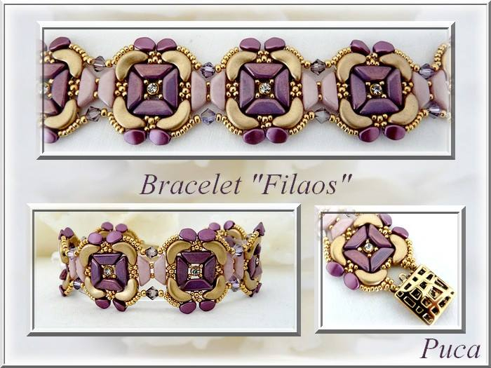 Filaos Bracelet, Gratis Patroon bij Tinos® par Puca® -13612