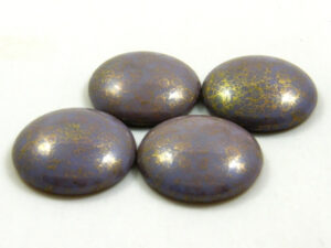 CP-18 Opaque Amethyst Bronze Cabochon Par Puca® 18 mm. Round-13478