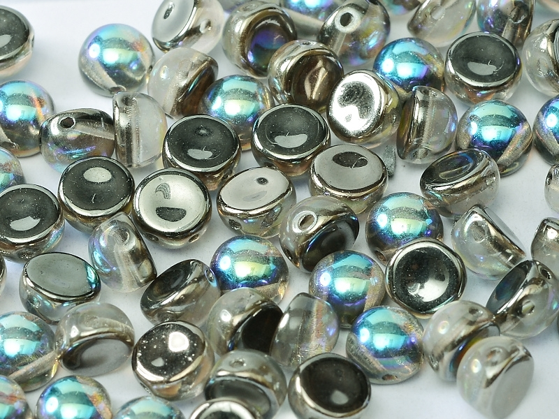 2HC-6-00030-98537 2-Hole Cabochon Crystal Graphite Rainbow 25 Pc.-0 2HC-6-00030-98537 2-Hole Cabochon Crystal Graphite Rainbow 25 Pc.-0