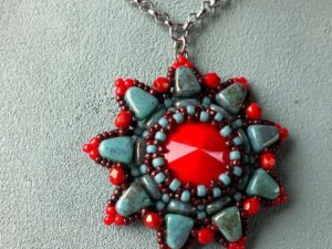 Solaris Pendant, Free Pattern with Nib-Bit™ Beads.-13616