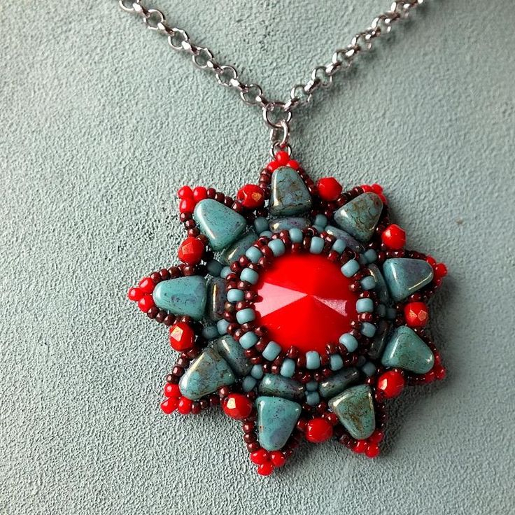 Solaris Pendant, Free Pattern with Nib-Bit™ Beads.-13616