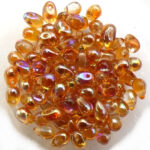 CD-00030-98535 Crystal Orange Rainbow Czech Drops 50 Pc.-0