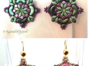 Jolene Earrings, by Nicole from EnvyBeadwork, free tutorial with Arcos and Minos-0