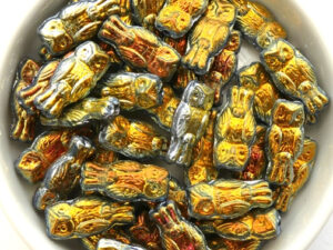 OWL-00030-28003 Owl Bead Crystal Full Marea 12 Pc.-13065