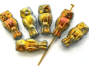 OWL-00030-28003 Owl Bead Crystal Full Marea 12 Pc.-0