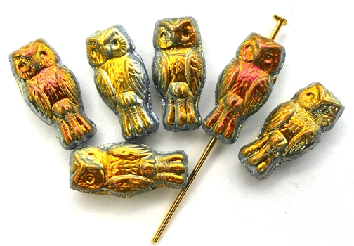 OWL-00030-28003 Owl Bead Crystal Full Marea 12 Pc.-0 OWL-00030-28003 Owl Bead Crystal Full Marea 12 Pc.-0