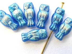 OWL-62010-28703 Owl Bead Indigo Full AB 12 Pc.-0