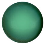 CP-18 Green Turquoise Pearl Cabochon Par Puca® 18 mm. Round-0