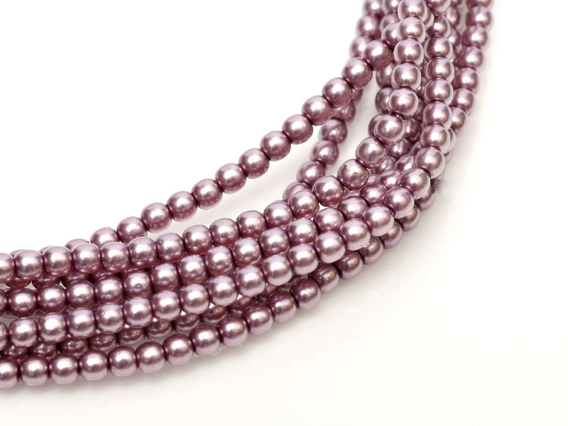 04-132-19001-70428 Shiny Orchid Glass Pearl 120 Pc.-0 04-132-19001-70428 Shiny Orchid Glass Pearl 120 Pc.-0